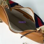 Gucci Women Attache Large Shoulder Bag Dark Orange Leather - Bild 7