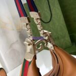 Gucci Women Attache Large Shoulder Bag Dark Orange Leather - Bild 8