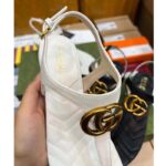 Gucci Women GG Double G Sandal White Leather Sole Double G 5 Cm Heel - Bild 5
