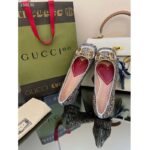 Gucci Women GG Lovelight Crystal Ballet Flat Horsebit Multicolor Crystal Leather - Imagen 6