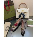Gucci Women GG Lovelight Crystal Ballet Flat Horsebit Multicolor Crystal Leather - Imagen 7