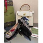 Gucci Women GG Lovelight Crystal Ballet Flat Horsebit Multicolor Crystal Leather - Imagen 9