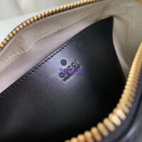 Gucci Women GG Matelassé Leather Shoulder Bag Black Double G (3)