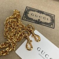Gucci Women GG Matelassé Leather Top Handle Bag Dusty Grey Double G (2)