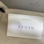 Gucci Women GG Matelassé Leather Top Handle Bag Dusty Grey Double G - Bild 10