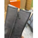 Gucci Women GG Mid-Heel Ankle Boot Horsebit Black Leather 6 Cm Heel – Image 7