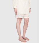 Gucci Women GG Rubber Slide Sandal Light Pink Chain Flat 1.5 Cm Heel - Image 4