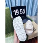 Gucci Women GG Slide Sandal Interlocking G Off White Rubber Low Heel - Image 8