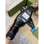 Gucci Women GG Slingback Pump Black Mesh GG Crystals Low 4 cm Heel – Bild 5