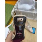 Gucci Women GG Slingback Pump Rose Beige Mesh Crystals Kitten 4 Cm Heel – Image 8