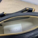 Gucci Women Matelassé Leather Top Handle Bag Black GG Matelassé Leather Double G - Image 8