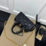 Gucci Women Matelassé Leather Top Handle Bag Black GG Matelassé Leather Double G - Image 3