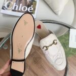 Gucci Women Maxi GG Matelassé Princetown Slipper White Horsebit Leather Sole Flat - Image 11