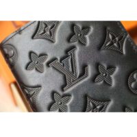 Louis Vuitton LV Unisex Brazza Wallet Black Monogram Shadow Calf Leather (8)