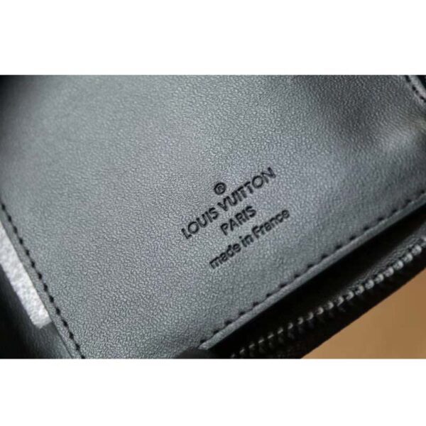 Louis Vuitton LV Unisex Brazza Wallet Vertical Black Monogram Shadow Calf Leather (2)