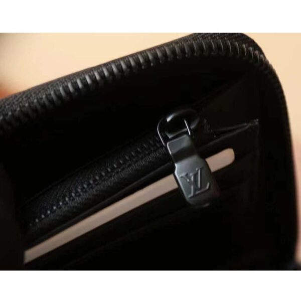 Louis Vuitton LV Unisex Brazza Wallet Vertical Black Monogram Shadow Calf Leather (3)
