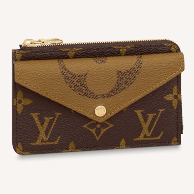 Louis Vuitton Monogram Card Holder Recto Verso in Brown Coated Canvas Cloth  ref.960437 - Joli Closet