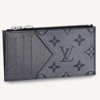 Louis Vuitton LV Unisex Coin Card Holder Taigarama Taiga Leather Monogram Canvas (2)