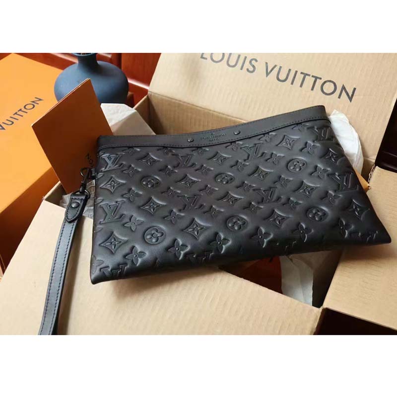 Authentic Louis Vuitton Black Monogram Shadow Calf Leather Discovery B –  Paris Station Shop