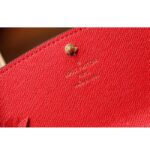 Louis Vuitton LV Unisex Emilie Wallet Rose Ballerine Pink Coated Canvas Grained Cowhide - immagine 10