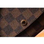 Louis Vuitton LV Unisex Emilie Wallet Rose Ballerine Pink Coated Canvas Grained Cowhide - immagine 8