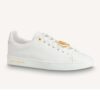 Louis Vuitton LV Unisex Frontrow Sneaker Circle White Calf Leather Rubber Outsole