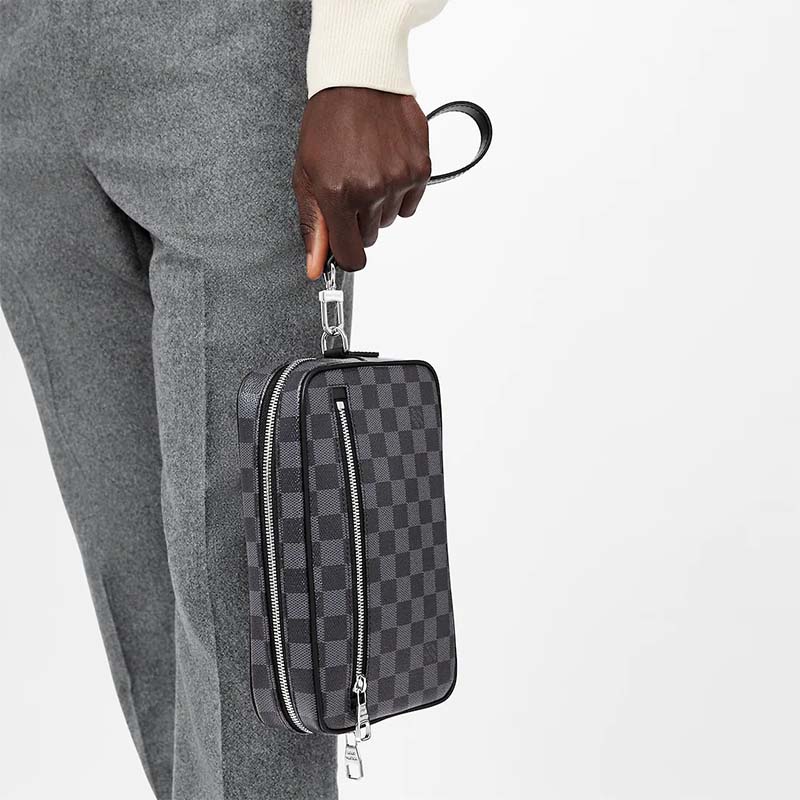 Louis Vuitton Damier Eclipse Canvas Kasai Clutch Bag - Yoogi's Closet