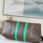 Louis Vuitton LV Unisex Keepall Bandoulière 50 Travel Bag Monogram Macassar Coated Canvas - Imagen 5