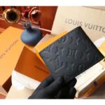 Louis Vuitton LV Unisex Multiple Wallet Black Monogram Shadow Calf Leather Cowhide - immagine 6