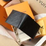 Louis Vuitton LV Unisex Multiple Wallet Black Monogram Shadow Calf Leather Cowhide - immagine 4