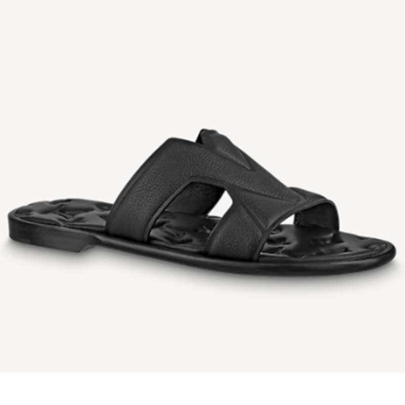 Louis Vuitton LV Oasis Mule Sandal In Black, Men - Praise To Heaven