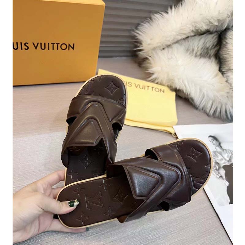 Louis Vuitton® LV Oasis Mule  Louis vuitton, Calf leather, Vuitton