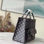 Louis Vuitton LV Unisex Onthego MM Tote Black Monogram Coated Canvas - Bild 4