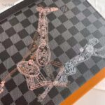 Louis Vuitton LV Unisex Pochette Voyage MM Bag Damier Graphite Stamps Coated Canvas - Bild 5