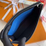 Louis Vuitton LV Unisex Pochette Voyage MM Bag Damier Graphite Stamps Coated Canvas - Bild 9