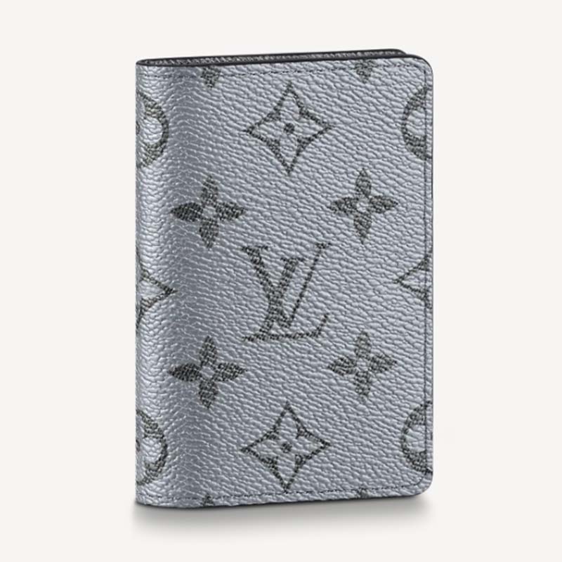 Louis Vuitton Pocket Organizer (3 Card Slot) Taiga Navy in Taiga Leather  with Silver-tone - US