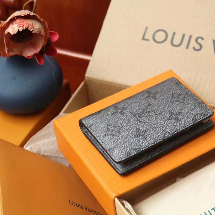 Louis Vuitton Taiga Gunmetal Grey Silver Monogram Logo Pocket