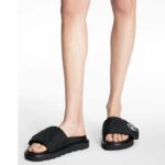 Louis Vuitton LV Unisex Pool Pillow Comfort Mule Black Monogram Nylon - Imagen 13