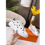 Louis Vuitton LV Unisex Time Out Sneaker Black White Printed Canvas Rubber Outsole - Imagen 6