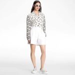 Louis Vuitton LV Unisex Time Out Sneaker Black White Printed Canvas Rubber Outsole - Imagen 11