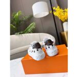 Louis Vuitton LV Unisex Time Out Sneaker Black White Printed Canvas Rubber Outsole - Imagen 9