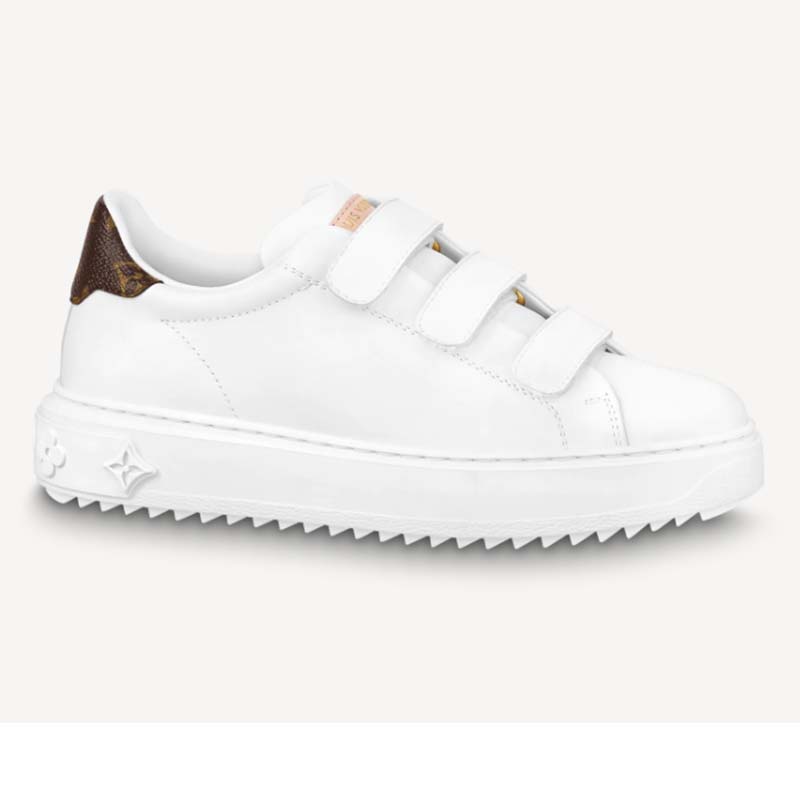 Time out leather trainers Louis Vuitton White size 38 EU in Leather -  37115818