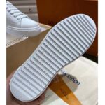 Louis Vuitton LV Unisex Time Out Sneaker White Monogram Debossed Calf Leather - immagine 7