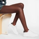 Louis Vuitton LV Unisex Time Out Sneaker White Monogram Debossed Calf Leather - immagine 12