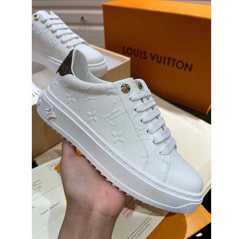 Louis Vuitton LV Time Out sneakers new White Leather ref.266671