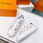 Louis Vuitton LV Unisex Time Out Sneaker White Monogram Embossed Lambskin – Bild 4