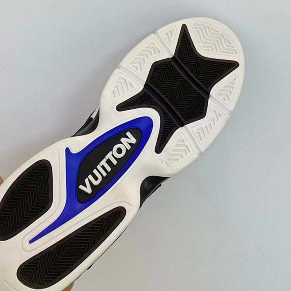 Louis Vuitton LV Unisex Trainer 2 Sneaker Black Suede Calf Leather Rubber Outsole (12)