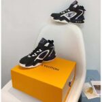 Louis Vuitton LV Unisex Trainer 2 Sneaker Black Suede Calf Leather Rubber Outsole - Image 7