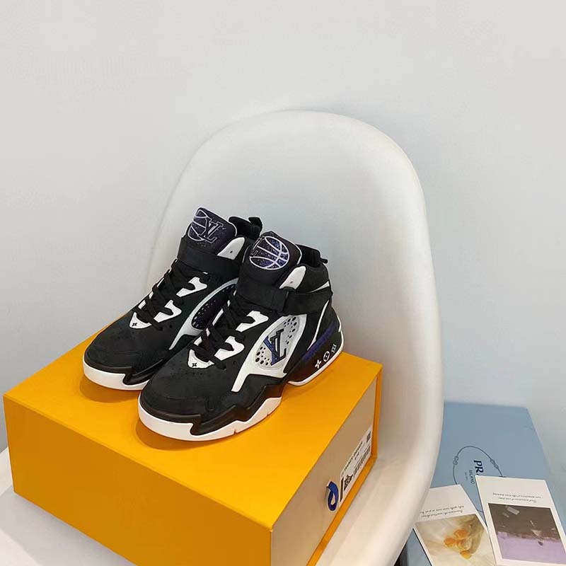 Louis Vuitton LV Trainer 2 Black White Blue Men's - 1AAHC6 - US