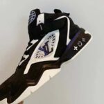 Louis Vuitton LV Unisex Trainer 2 Sneaker Black Suede Calf Leather Rubber Outsole - Image 3